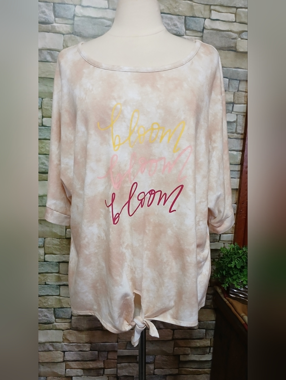 Cato XL Oversized Tie Dye Bloom Top